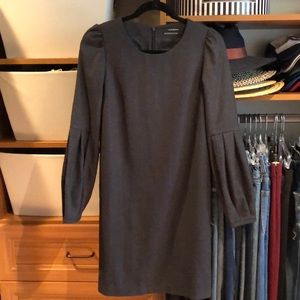Club Monaco Gray Long Sleeve Dress